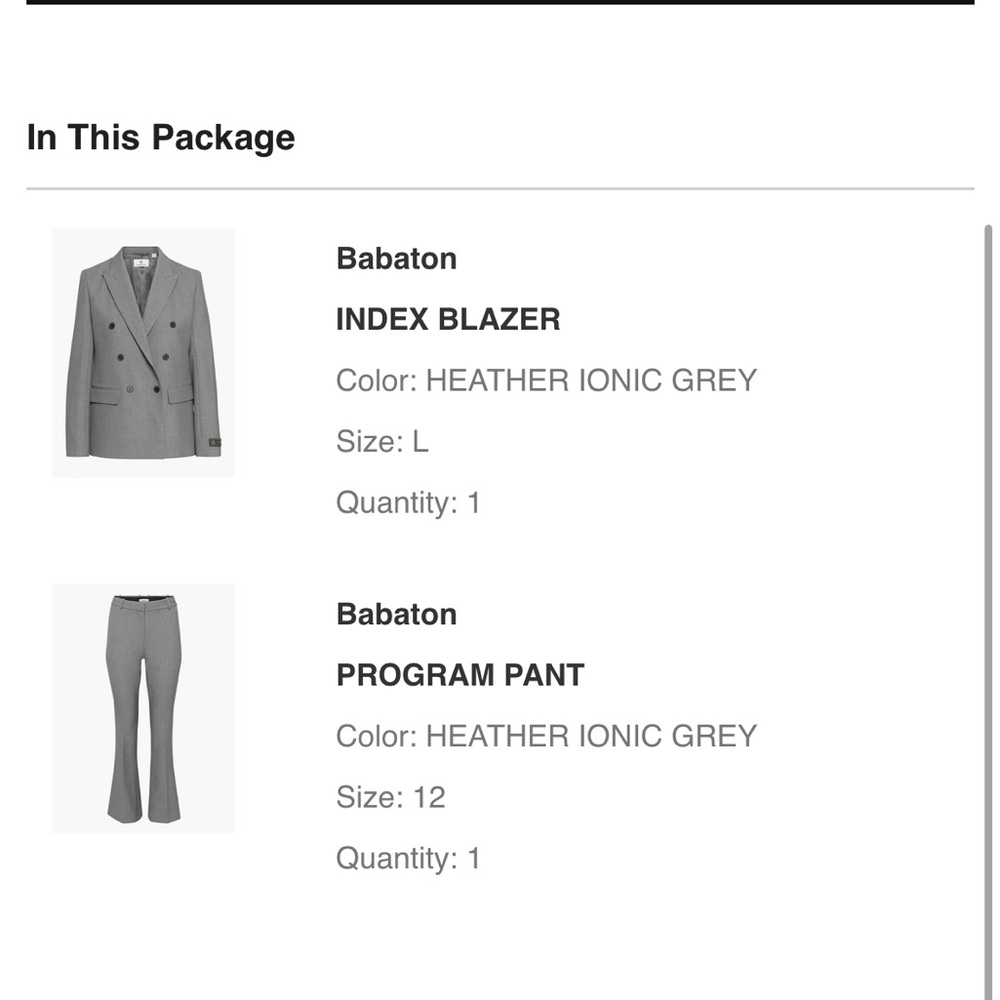 Full Suit from Aritzia